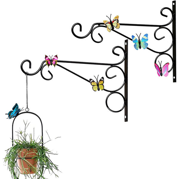 NKJUNEER Hanging Baskets For Plants Outdoor With 3D Cute Butterflies